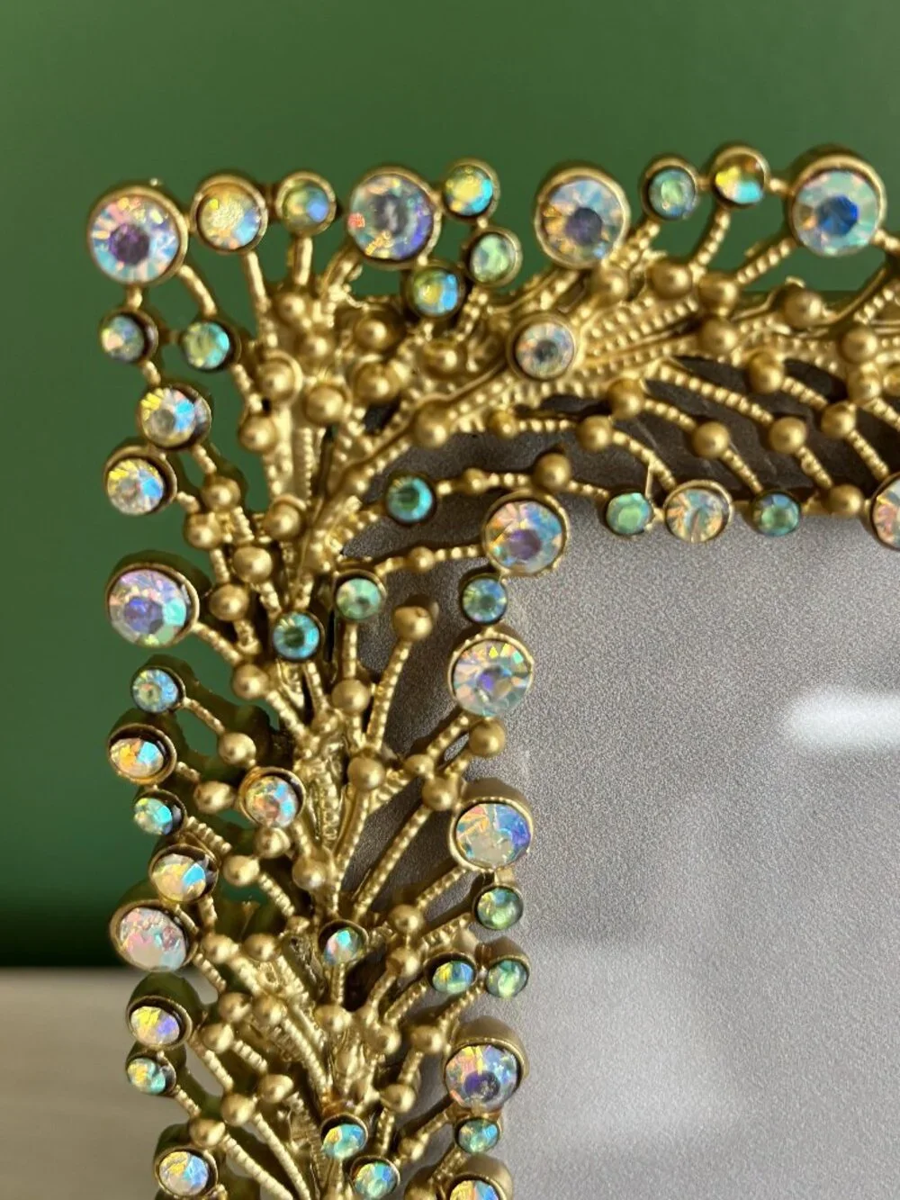 Mercer41-Gold & Crystal picture frame -NEW  for 4x6